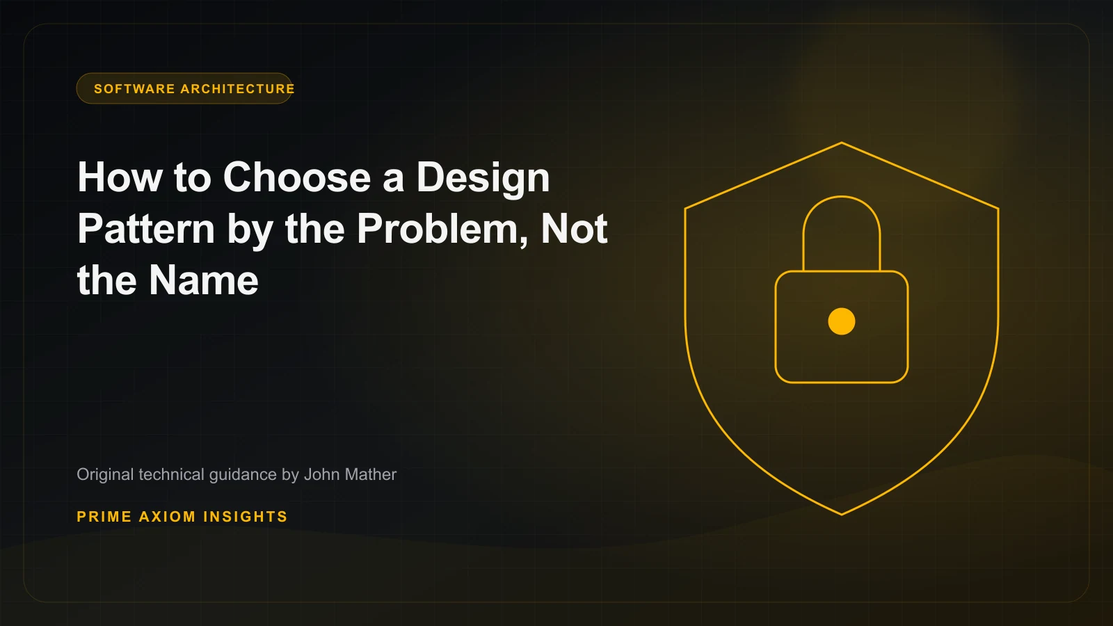 Decision map connecting software problems to candidate design patterns