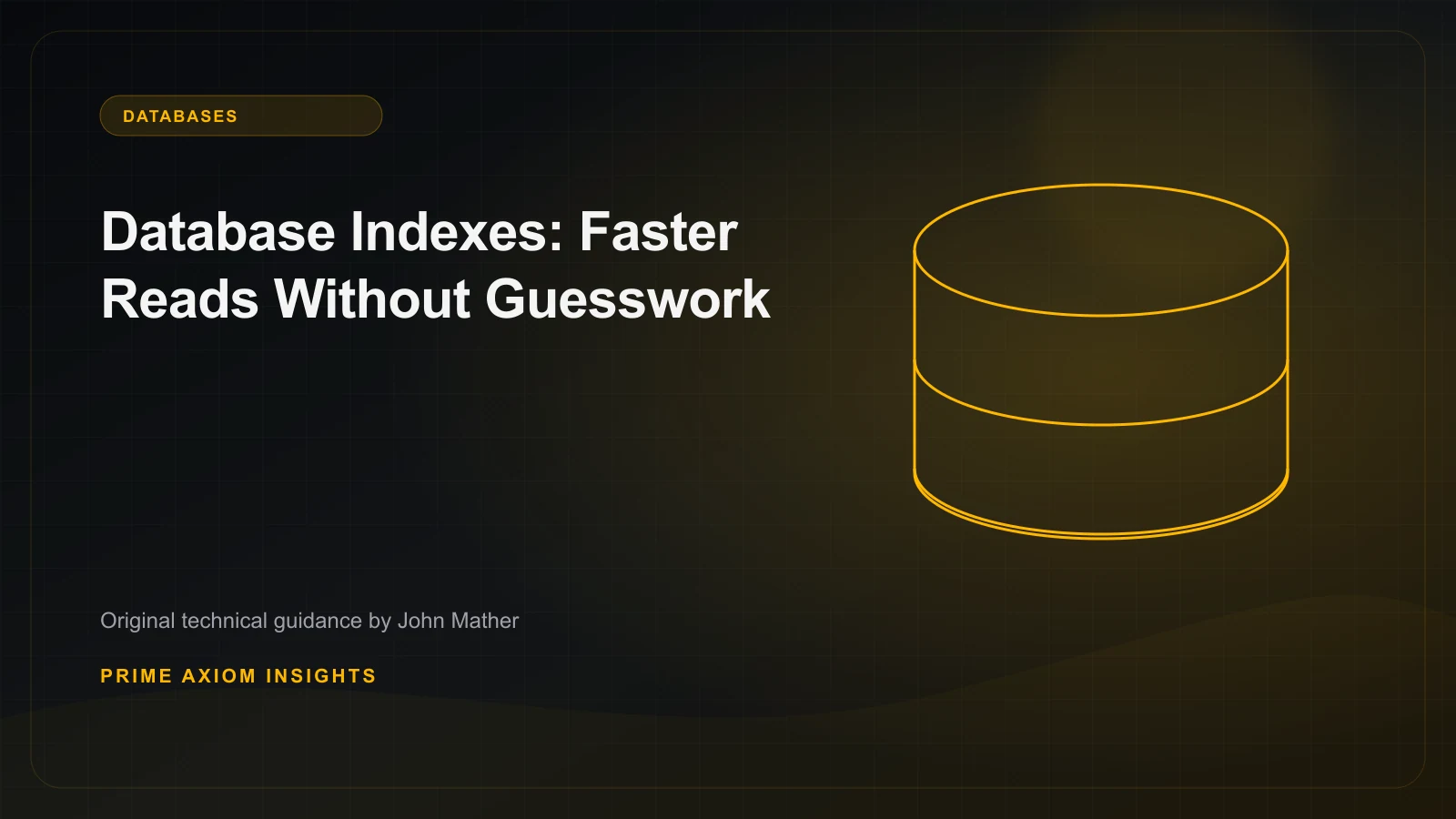 Technical illustration for Database Indexes: Faster Reads Without Guesswork