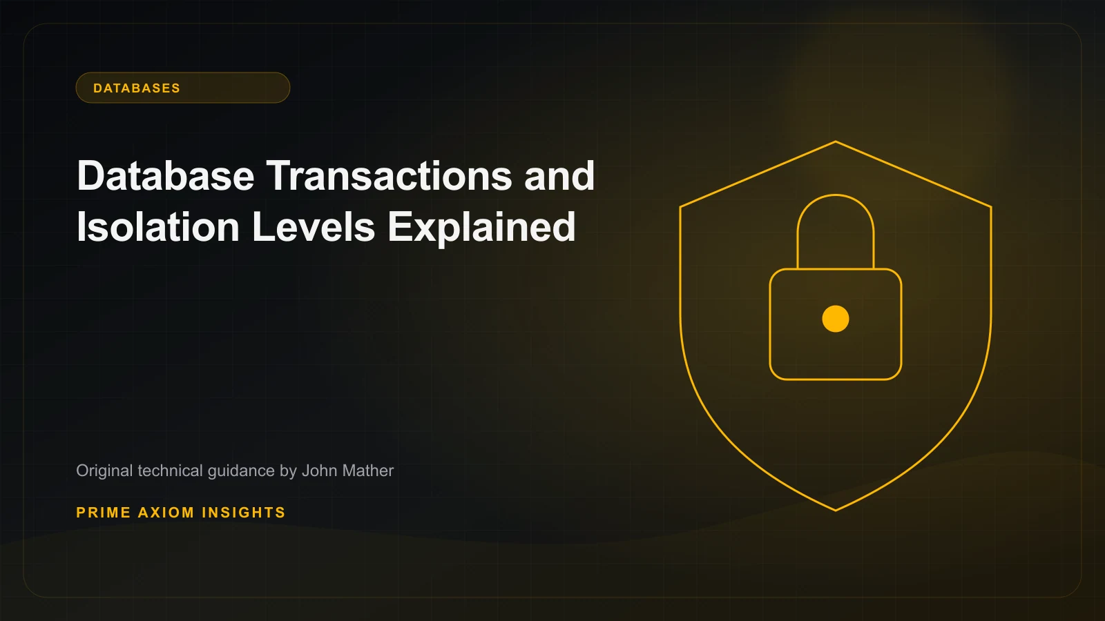 Technical illustration for Database Transactions and Isolation Levels Explained