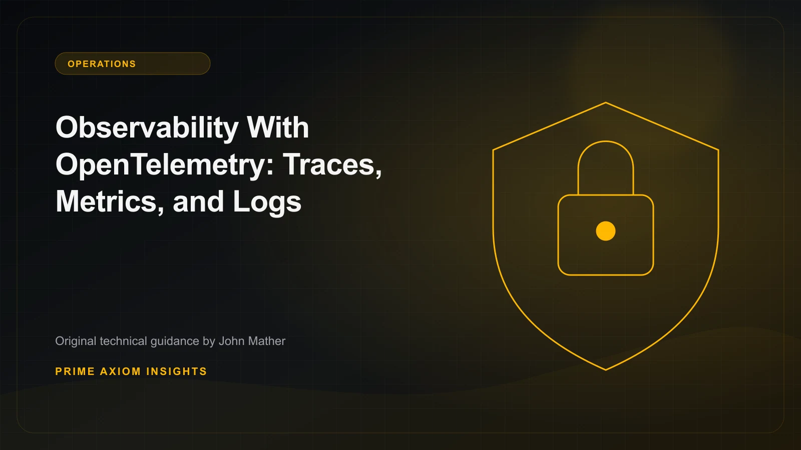 Technical illustration for Observability With OpenTelemetry: Traces, Metrics, and Logs