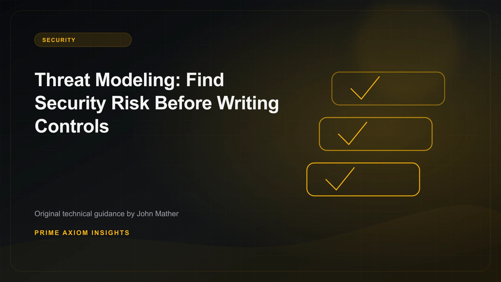 Technical illustration for Threat Modeling: Find Security Risk Before Writing Controls