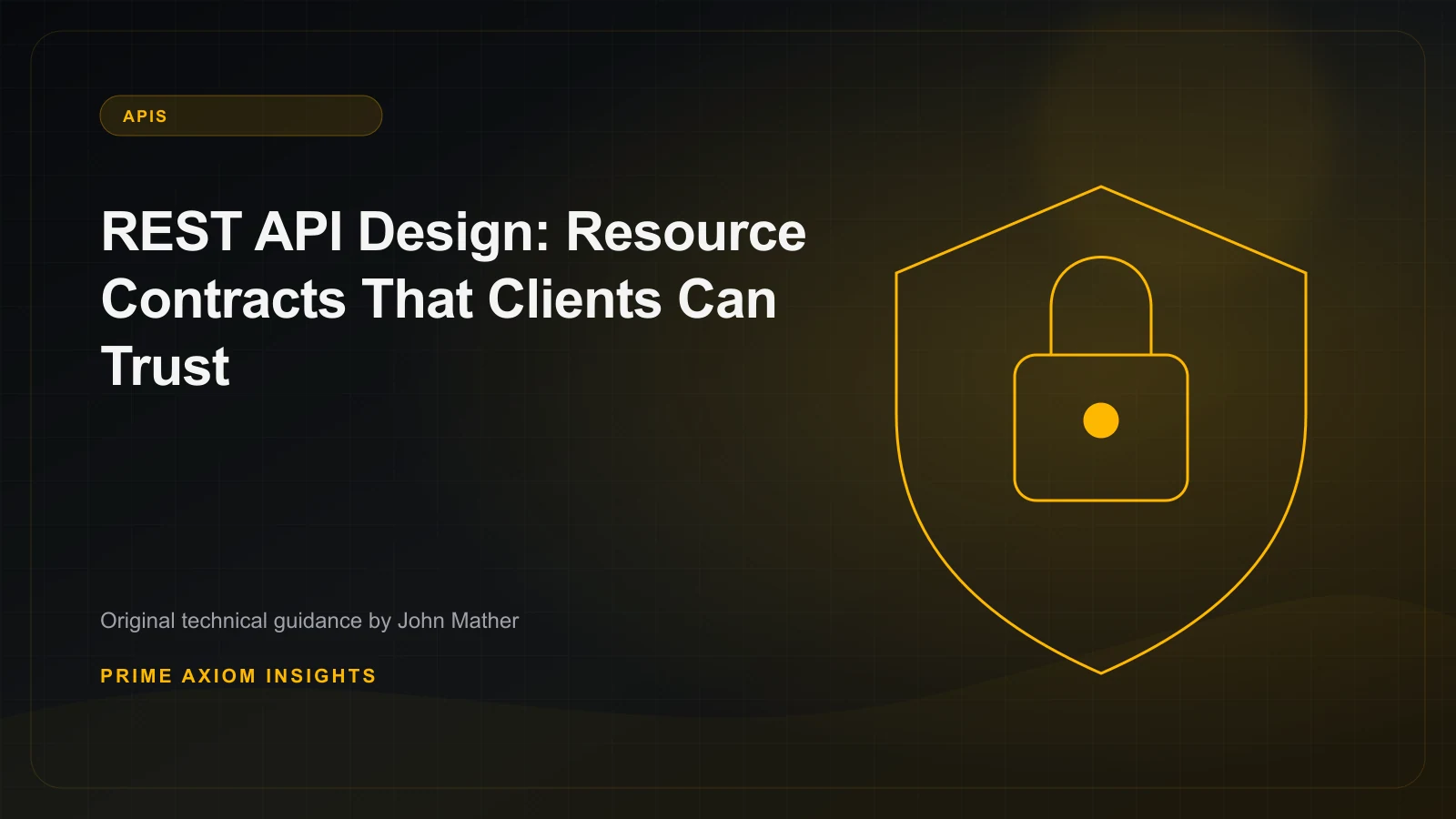 Technical illustration for REST API Design: Resource Contracts That Clients Can Trust