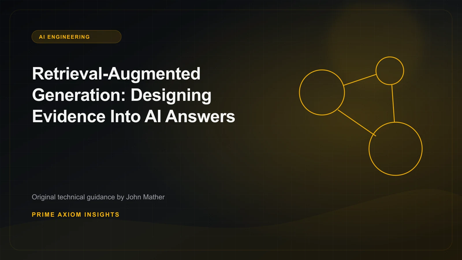 Technical illustration for Retrieval-Augmented Generation: Designing Evidence Into AI Answers