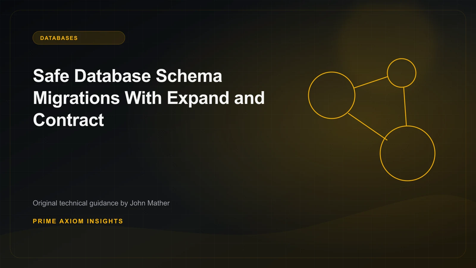 Technical illustration for Safe Database Schema Migrations With Expand and Contract
