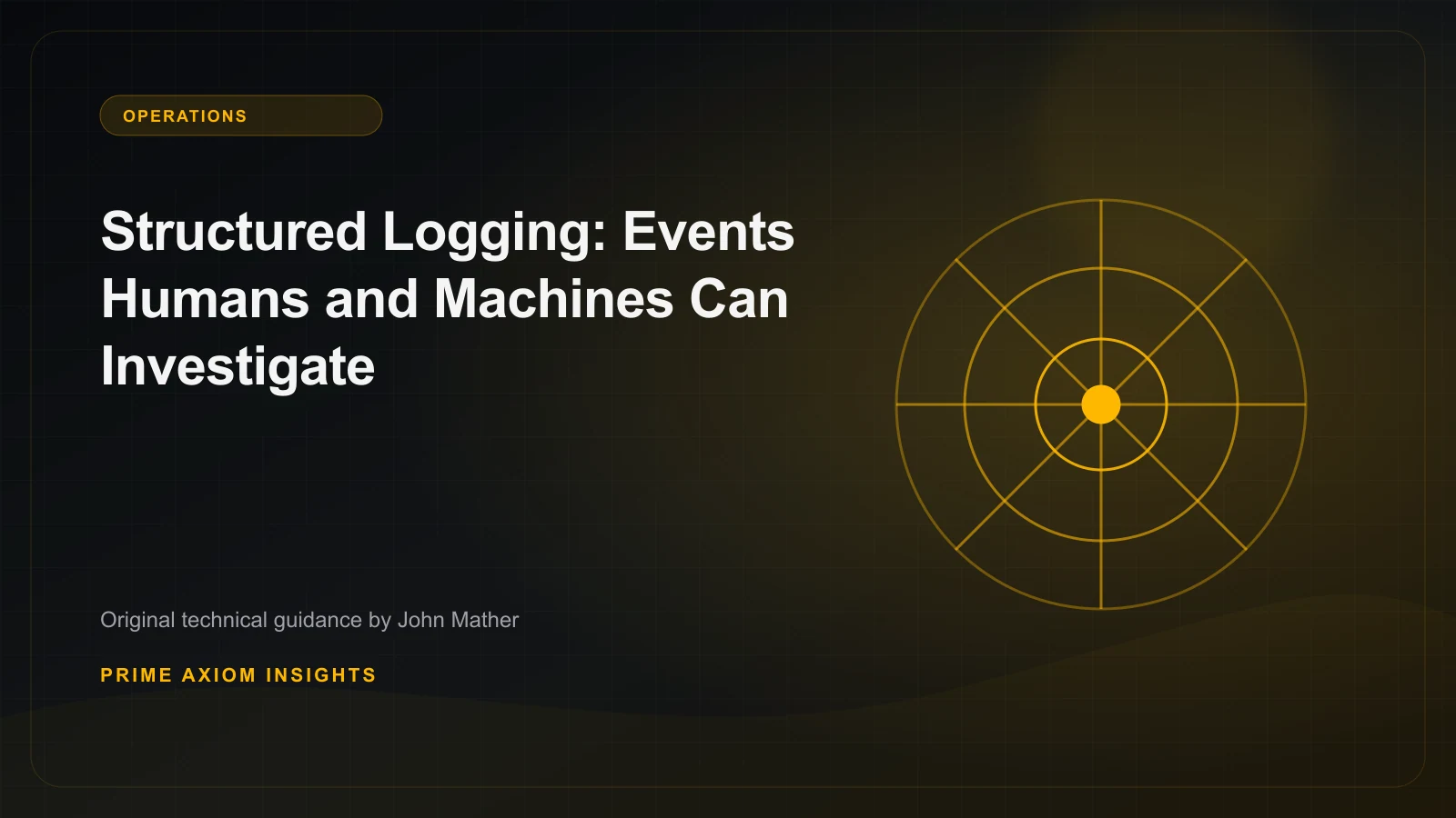 Technical illustration for Structured Logging: Events Humans and Machines Can Investigate