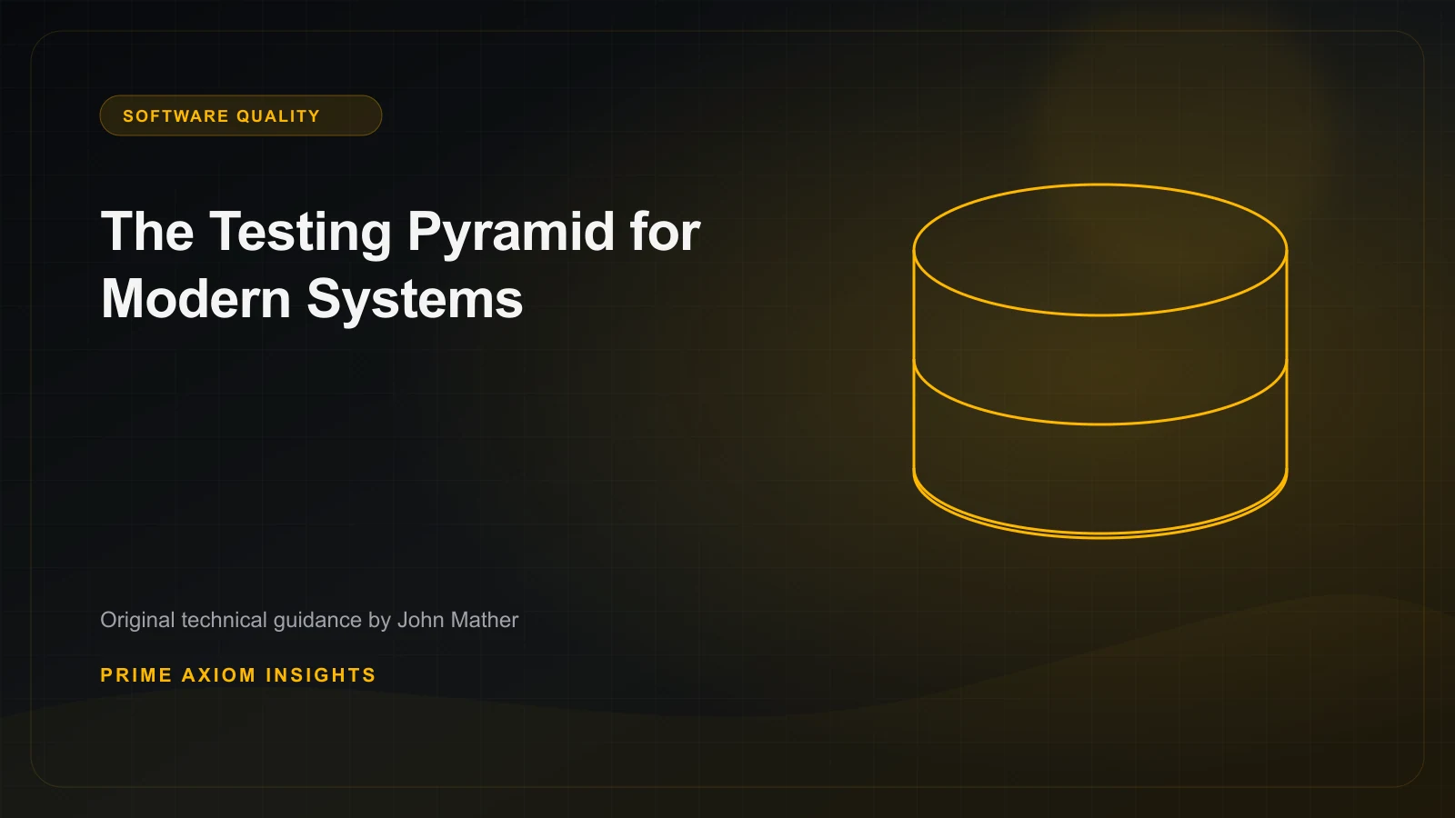 Technical illustration for The Testing Pyramid for Modern Systems
