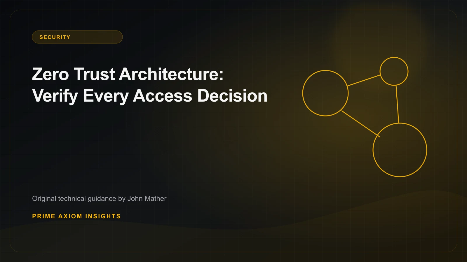 Technical illustration for Zero Trust Architecture: Verify Every Access Decision